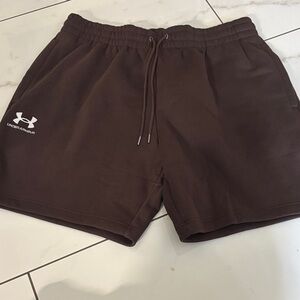 Under Armour Men's icon Fleece Shorts in Kona Brown SZ XL